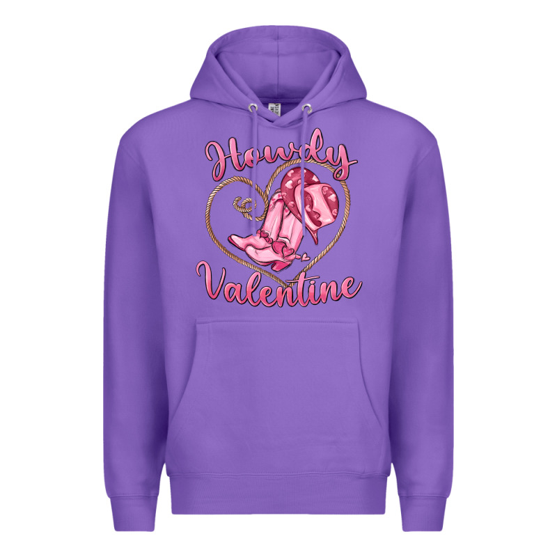Howdy Valentine Premium Hoodie by MaliasSmallBusiness | Teevron