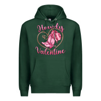 Sports Green howdy valentine Premium Hoodie - MaliasSmallBusiness