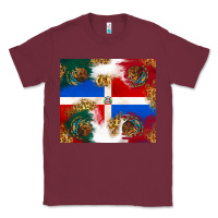 Burgundy Mexican and Dominican Republic Classic Tee - texasbilliewilder