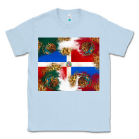 Dusty Blue Mexican and Dominican Republic Classic Tee - texasbilliewilder