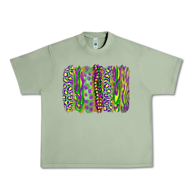 Mardi Gras Leopard Beads Brushstrokes Urban Heavy Tee by RanaPortraitStore | Teevron
