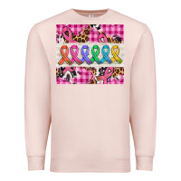 Pale Pink western colorfull cancer ribbon Premium Sweatshirt - AdoDesignShop