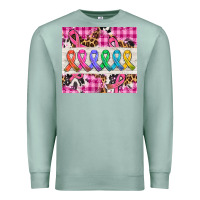 Seafoam western colorfull cancer ribbon Premium Sweatshirt - AdoDesignShop