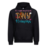 Black its a good day to teach tiny humans Urban Hoodie - NancyCooperArtShop