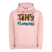 Pigment Salmon its a good day to teach tiny humans Urban Hoodie - NancyCooperArtShop