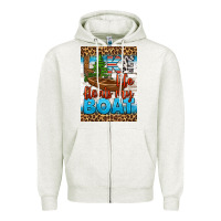 Oatmeal Heather lake life floats my boat air freshener Zipper Hoodie - HRA Design Shop