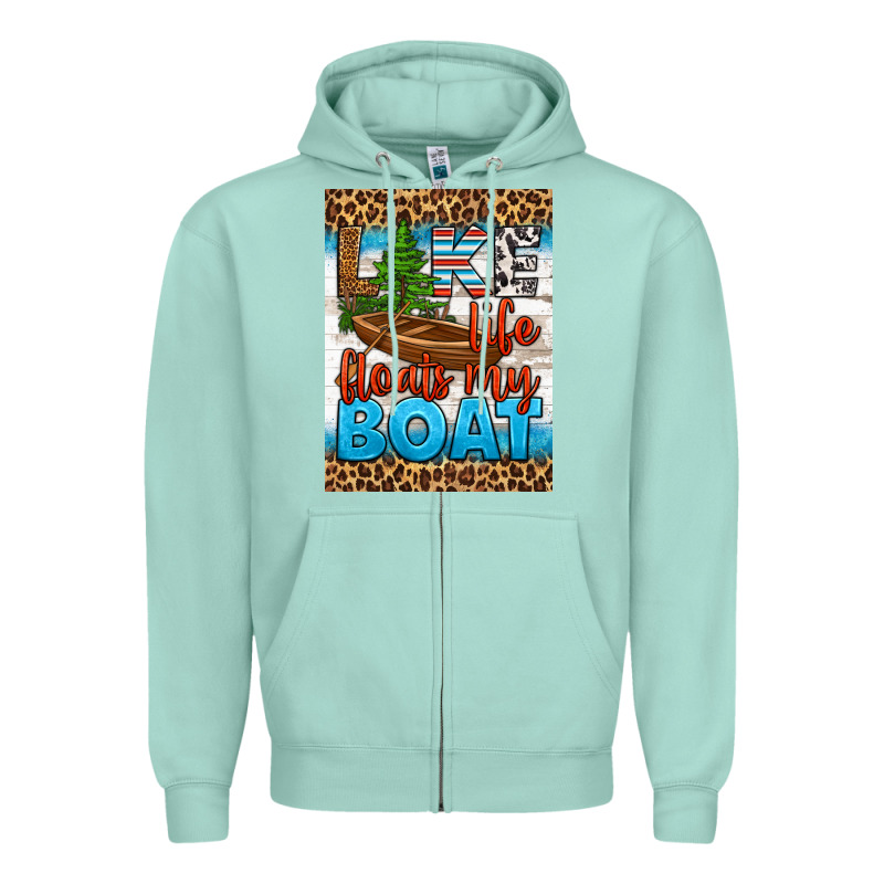 Lake Life Floats My Boat Air Freshener Zipper Hoodie by HRA Design Shop | Teevron