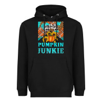 Black pumpkin junkie Heavyweight Hoodie - Artiststas