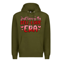 Army Green just loving my self love era Premium Hoodie - MaliasSmallBusiness