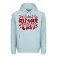 Blue Mist just loving my self love era Premium Hoodie - MaliasSmallBusiness