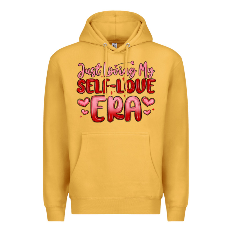 Just Loving My Self Love Era Premium Hoodie by MaliasSmallBusiness | Teevron