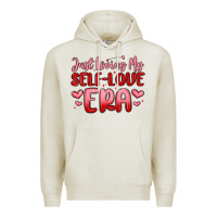 Oatmeal Heather just loving my self love era Premium Hoodie - MaliasSmallBusiness