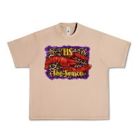 Burro Mardi Gras Tis The Season Lobster Urban Heavy Tee - RanaPortraitStore