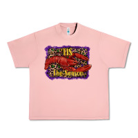 Salmon Mardi Gras Tis The Season Lobster Urban Heavy Tee - RanaPortraitStore