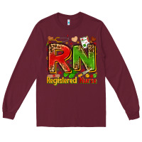 Burgundy registered nurse juneteenth Long Sleeve Tee - Zillion Design Studio