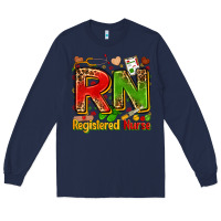 Navy registered nurse juneteenth Long Sleeve Tee - Zillion Design Studio