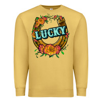Antique Gold horseshoe lucky Premium Sweatshirt - JahusDesignShop