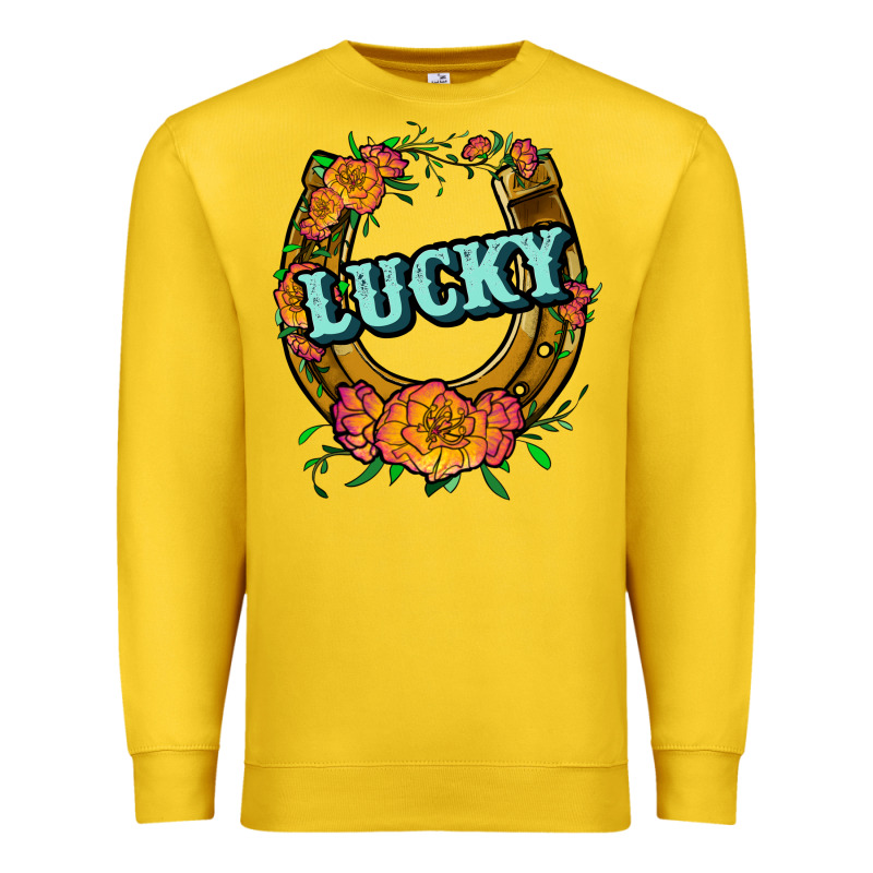 Horseshoe Lucky Premium Sweatshirt by JahusDesignShop | Teevron