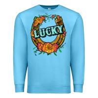 Ocean Blue horseshoe lucky Premium Sweatshirt - JahusDesignShop