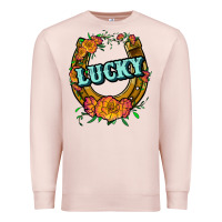 Pale Pink horseshoe lucky Premium Sweatshirt - JahusDesignShop