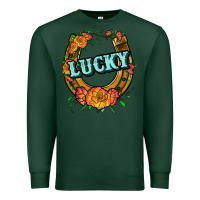Sports Green horseshoe lucky Premium Sweatshirt - JahusDesignShop