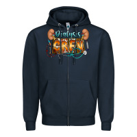 Navy dialysis crew Zipper Hoodie - CowhideDigitalArt