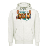 Oatmeal Heather dialysis crew Zipper Hoodie - CowhideDigitalArt