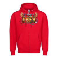 Red dialysis crew Zipper Hoodie - CowhideDigitalArt