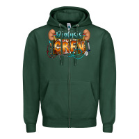 Sports Green dialysis crew Zipper Hoodie - CowhideDigitalArt