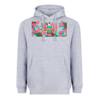 Heather Grey teacher floral pencil libbey glass Heavyweight Hoodie - BundleAndBundleShop