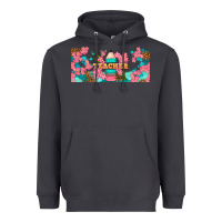 Smoke teacher floral pencil libbey glass Heavyweight Hoodie - BundleAndBundleShop
