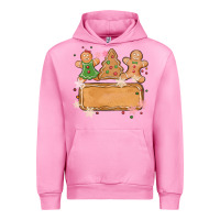 Fuchsia Pink costom name christmas cookie Urban Hoodie - MaliasSmallBusiness
