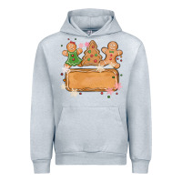Heather Grey costom name christmas cookie Urban Hoodie - MaliasSmallBusiness