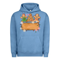 Pigment Pebble Blue costom name christmas cookie Urban Hoodie - MaliasSmallBusiness