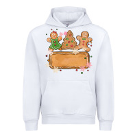 White costom name christmas cookie Urban Hoodie - MaliasSmallBusiness