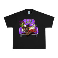 Black Mardi Gras Truck With Farm Animals Urban Heavy Tee - RanaPortraitStore