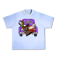 Grape Ice Mardi Gras Truck With Farm Animals Urban Heavy Tee - RanaPortraitStore