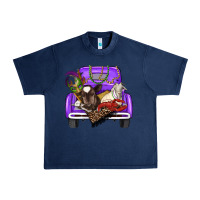 Navy Mardi Gras Truck With Farm Animals Urban Heavy Tee - RanaPortraitStore