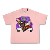 Salmon Mardi Gras Truck With Farm Animals Urban Heavy Tee - RanaPortraitStore