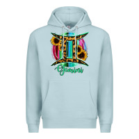 Blue Mist Gemini Premium Hoodie - RanaPortraitStore