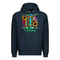 Navy Gemini Premium Hoodie - RanaPortraitStore