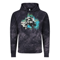 Cloud Black cowhide turquoise patch Vintage Hoodie - AdoDesignShop