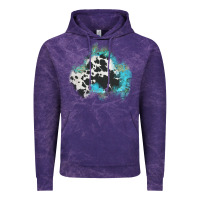 Cloud Purple cowhide turquoise patch Vintage Hoodie - AdoDesignShop