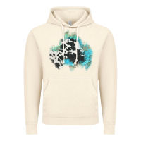 Vintage Artic cowhide turquoise patch Vintage Hoodie - AdoDesignShop