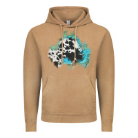 Vintage Camel cowhide turquoise patch Vintage Hoodie - AdoDesignShop