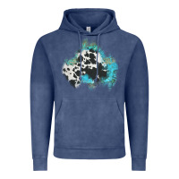Vintage Denim cowhide turquoise patch Vintage Hoodie - AdoDesignShop