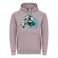 Vintage Zinc cowhide turquoise patch Vintage Hoodie - AdoDesignShop