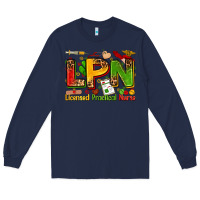Navy licensed practical nurse Long Sleeve Tee - Zillion Design Studio