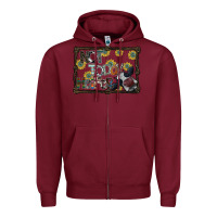 Burgundy not today heifer Zipper Hoodie - SublimationCraftShop