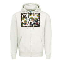 Oatmeal Heather not today heifer Zipper Hoodie - SublimationCraftShop